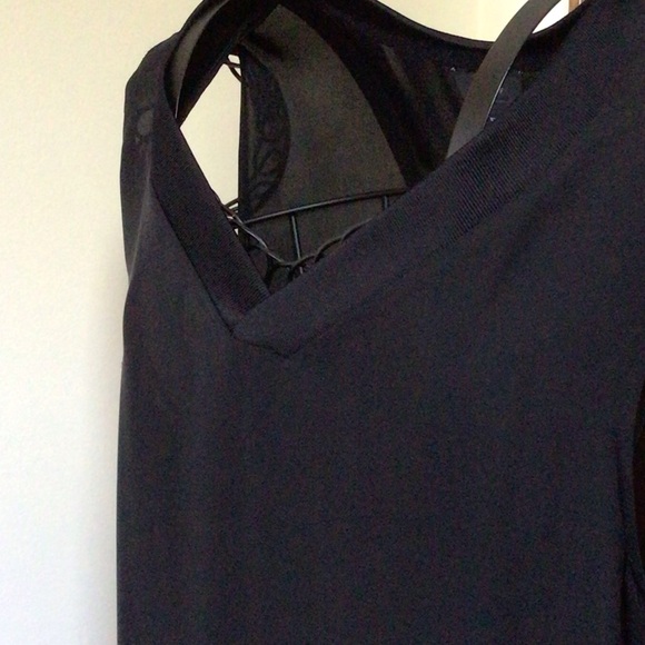 Theory black silk top, SP - Picture 4 of 6